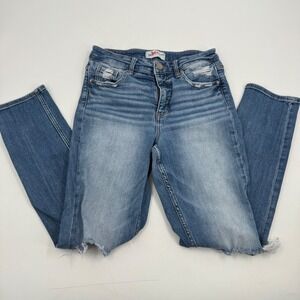 BKE Denim Mom Jeans‎ High Rise Distressed Knee Cutout Womens Size 27